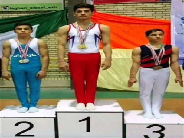 درخشش دانش آموز سنندجی در مسابقات ژیمناستیک کشور با کسب سه مدال طلا