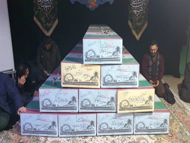 تحویل پیکر ۱۰شهید دفاع مقدس به مسئولان مازندران