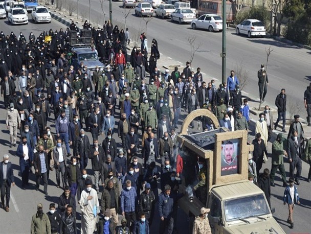 تشییع شهید مدافع حرم «تیمور صفری» در ساوه