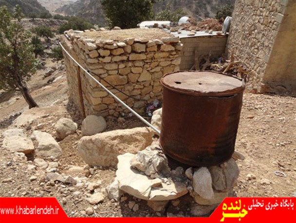 ساخت آبگرمکن با کمترین هزینه در روستای دم اشکفت در شهرستان لنده/تصاویر