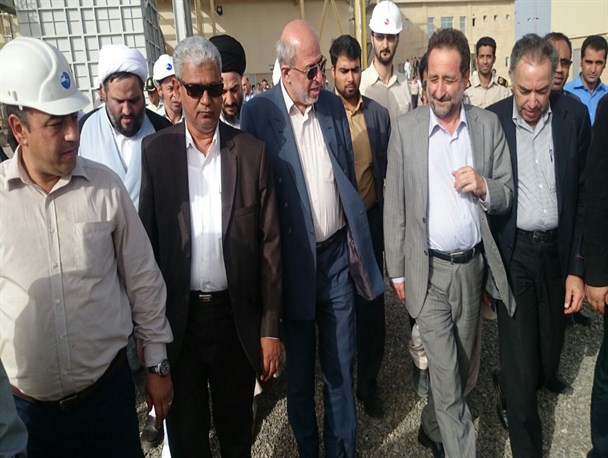 گزارش تصویری/افتتاح بخش گازی نیروگاه سیکل ترکیبی بخش بمپور ایرانشهر با حضور وزیر نیرو