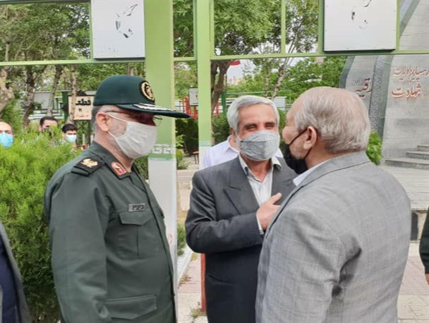 حضور سرلشکر صفوی در گلزار مطهر شهدای اراک