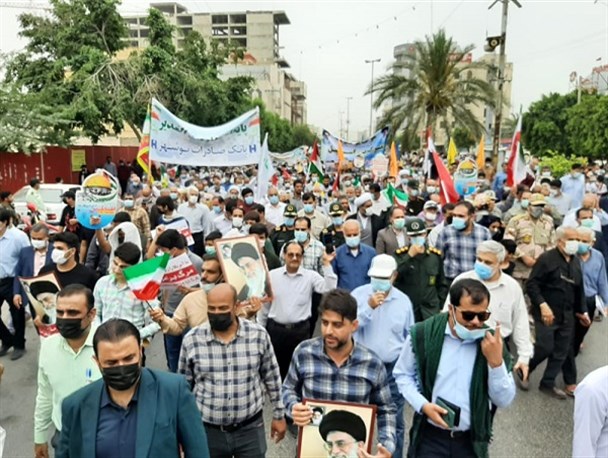 منتقدین شعار نه غزه و نه لبنان، منحرفین خط امام هستند/حضور زنان روزه دار استان بوشهر در دفاع از مردم مظلوم فلسطین+تصاویر