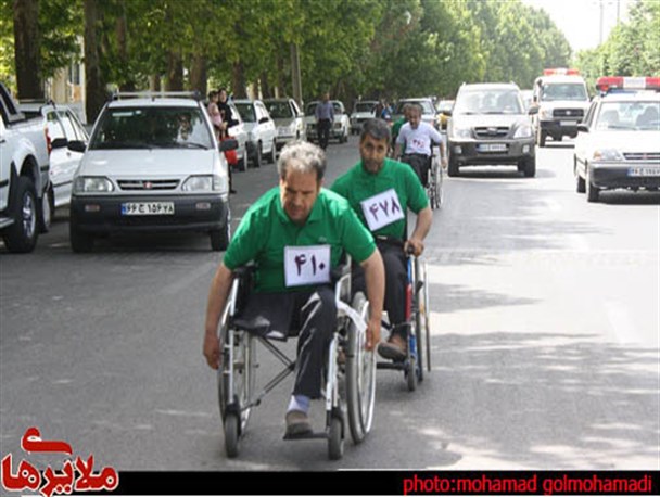 مسابقات ویلچررانی قهرمانی استان همدان در ملایر برگزار شد