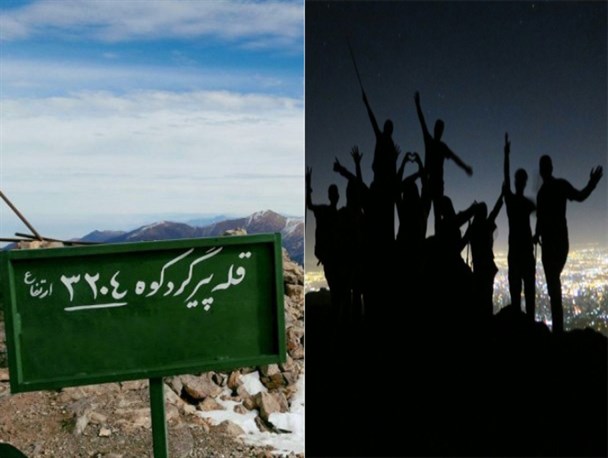 صعود شبانه کوهنوران گلستانی به قلّه پیرگردکوه استان