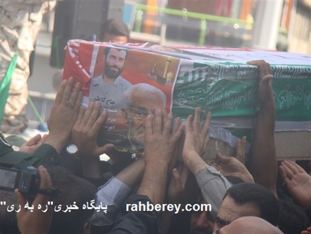 پیکر پدر شهید کاظم رستگار تشییع شد