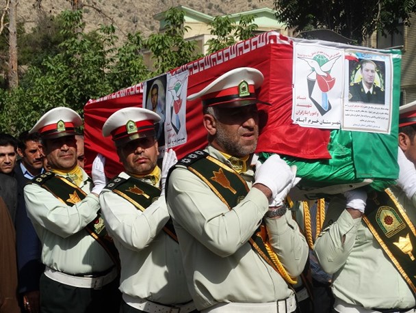 مراسم تشیع شهید لرستانی منوچهر کرمی