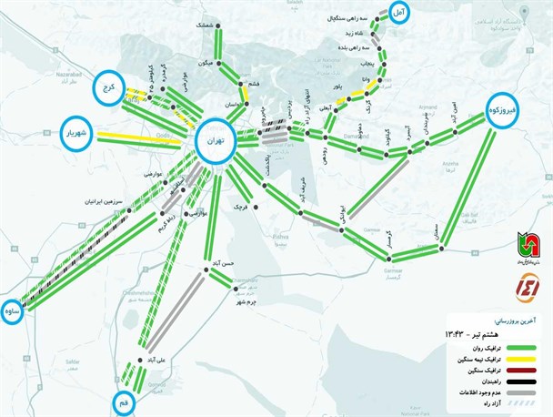 شهریار رکورد دار پرترافیک‌ترین محور استان تهران + عکس