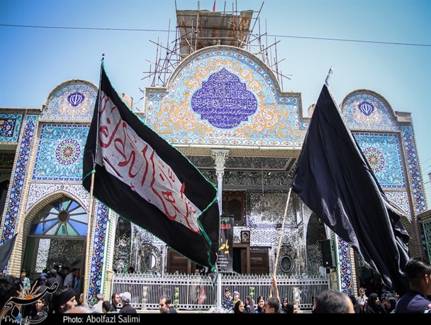 مراسم عزاداری شهادت امام جعفر صادق (ع) در قزوین