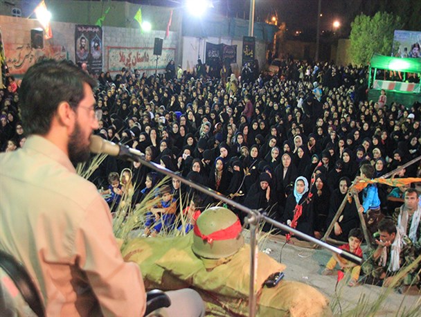 مراسم وداع با شهدای گمنام در وراوی برگزار شد