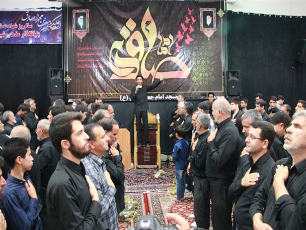 عزاداری مردم گناباد در سالروز شهادت جانسوز امام‌صادق(ع)