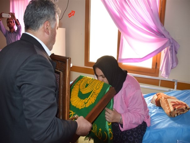 کاروان خدام حرم رضوی وارد مسجدسلیمان شد+تصاویر