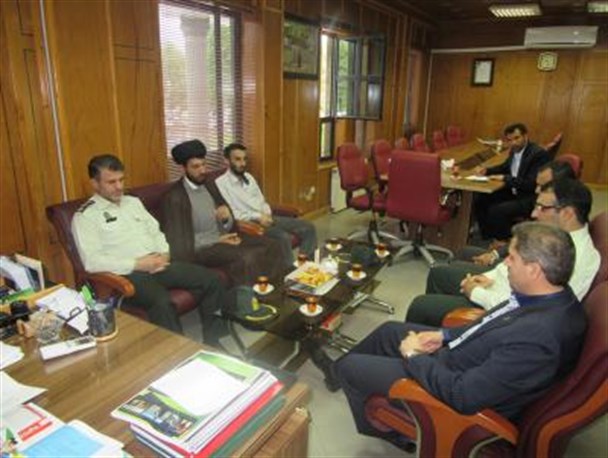 دیدار مسئولان انتظامی شهرستان با فرماندار رضوانشهر