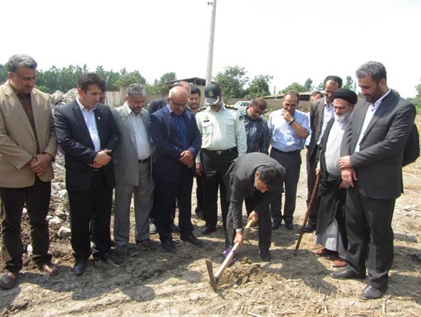 کلنگ زنی پایگاه آتش نشانی روستای دنگلان+تصاویر