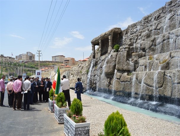 افتتاح و بهره‌برداری از بزرگترین آبشار مصنوعی شرق استان تهران در دماوند+تصاویر