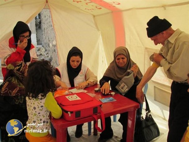 برگزاری مانور درمان اضطراری در روستای کندوان نیر + تصاویر