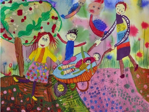 4 کودک پارس آبادی برگزیده مسابقه نقاشی هنگ‌کنگ شدند + عکس