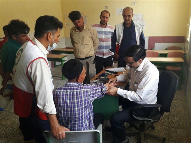 ویزیت رایگان 240 نفر از اهالی روستای مرزی ماسان کوپ داشلی برون