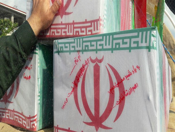 مراسم تشییع و تدفین سه شهید گمنام در بخش حویق تالش برگزار شد