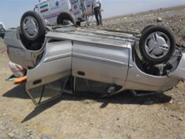 یک کشته و شش مصدوم بر اثر واژگونی پراید در خوروبیابانک