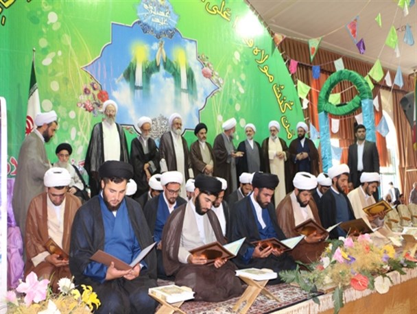 جشن عید غدیر و عمامه گذاری طلاب در میاندوآب/ تصاویر
