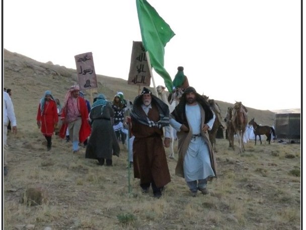 واقعه غدیر خم برای ششمین سال متوالی در بیجار بازخوانی شد+تصاویر