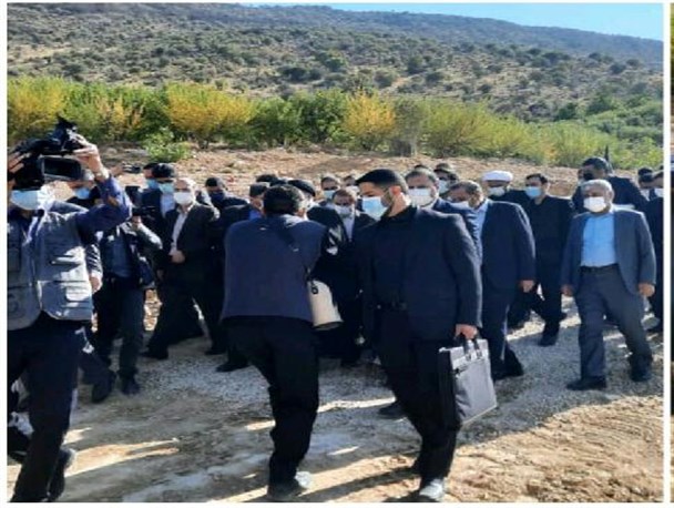 بازدید رئیس جمهور از سد تنگ سرخ بویراحمد/ قول رئیسی به تنگ سرخی‌ها+تصاویر