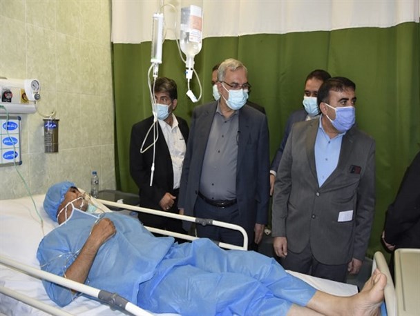 بازدید وزیر بهداشت از بیمارستان معین کرونای یاسوج