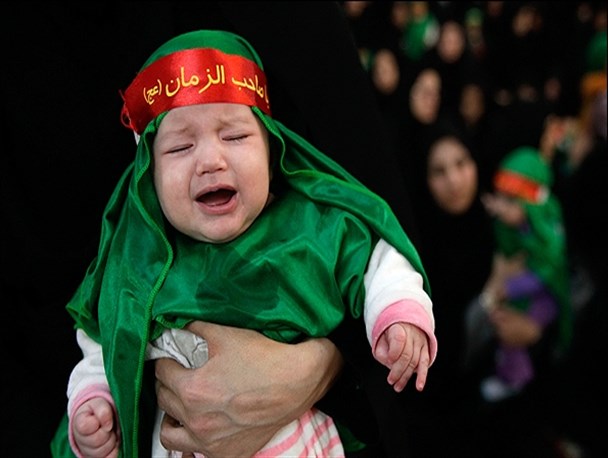 شیرخوارگان حسینی با مادر علی اصغر همنوا شدند/تصویری
