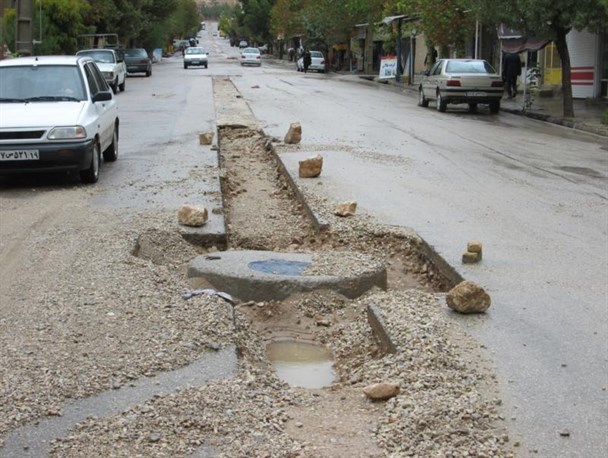 خیابان های ایوان درمانده شدند + تصاویر