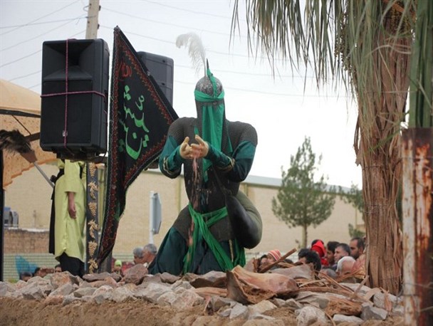 کاروان نمادین واقعه عاشورا در دولت آباد/ تصاویر