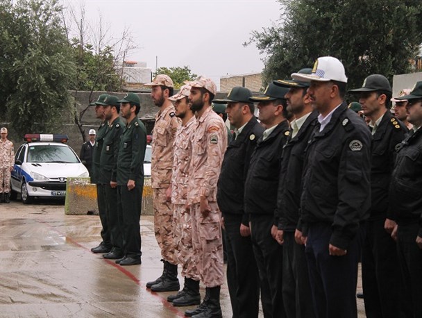 صبحگاه مشترک پدافند غیرعامل در شهرستان گالیکش برگزار شد + تصاویر