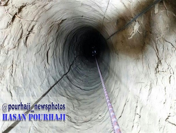 سقوط کارگر به داخل چاه عمیق در شاندیز