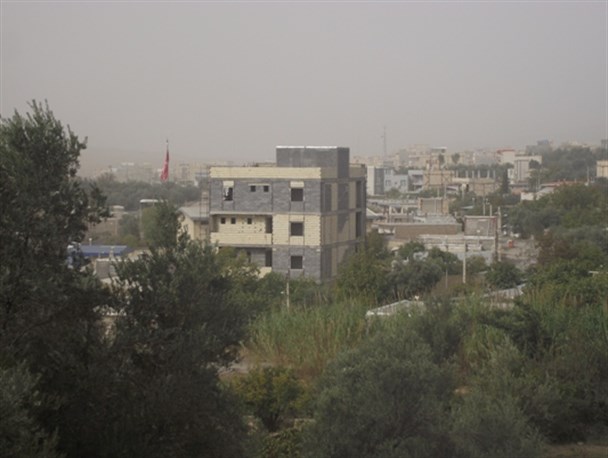 گرد و غبار مهمان ناخوانده شهرستان طارم+تصاویر