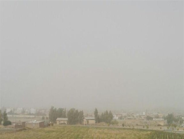 گیلانغرب در محاصره ریزگردها + تصاویر