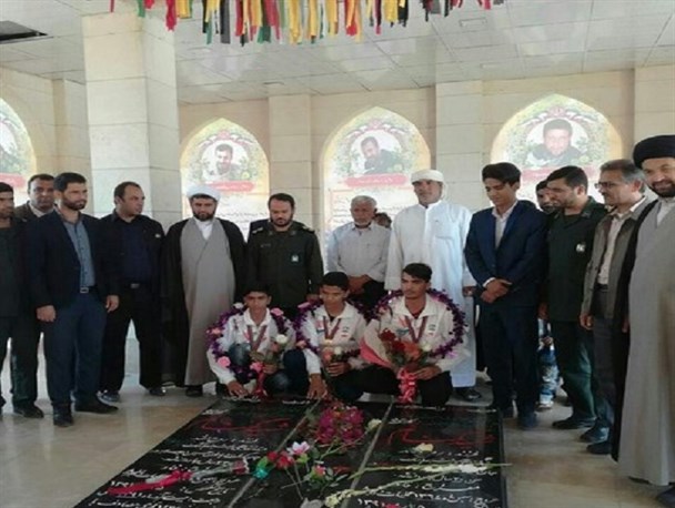 مراسم استقبال از قهرمان جهانی نینجا در کنگان برگزار شد + تصویر