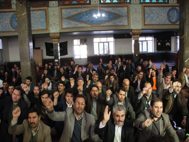 تجمع بصیرتی مردم پارس آباد در پاسداشت حماسه 9 دی