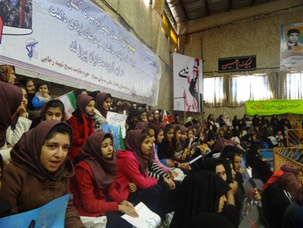 حضور پر شور دانش آموزان و فرهنگیان کردستانی در حماسه ی 9 دی از نگاه دوربین