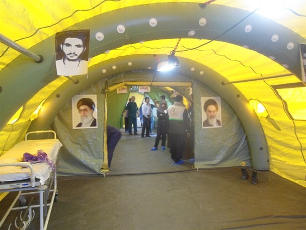 بسیج جامعه پزشکی ظرفیت بالایی در برپایی بیمارستان‌های صحرایی در مواقع بحران دارد