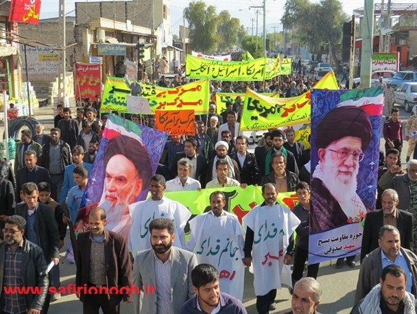 گزارش تصویری تجمع باشکوه حماسه 9 دی در عنبرآباد
