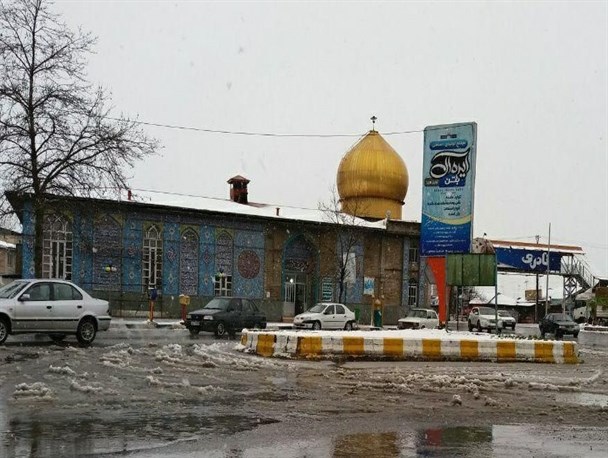 امام زادگان لنگرود در یک روز برفی + تصویر
