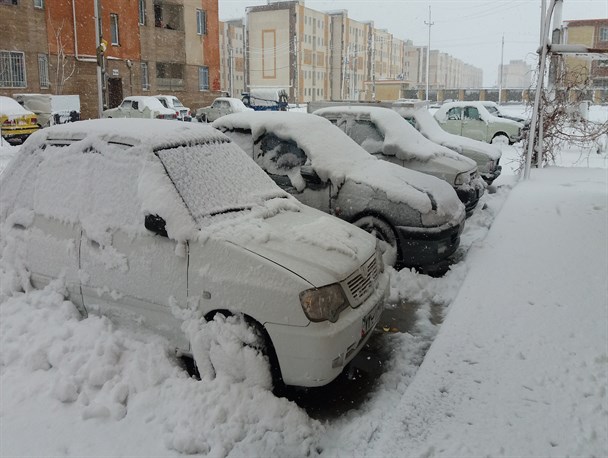 بارش برف زمستانی در شهرستان صحنه