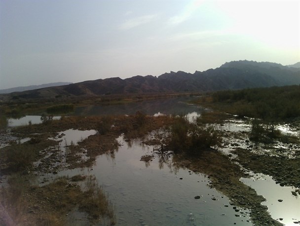 طبیعت رودخانه مند در  روستای درویشی