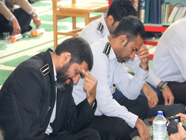 آیین گرامی داشت یاد آتشنشان های ساختمان پلاسکو در هرمزگان