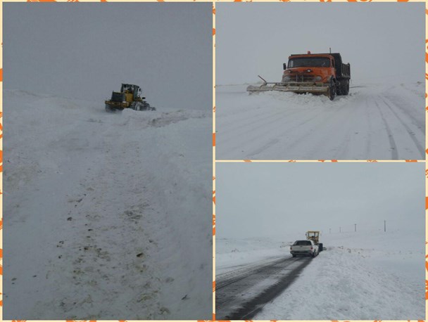 بازگشائی راه ۷۰ روستای مسدودشده از برف/ تردد در راه های روستائی بدون زنجیرچرخ امکان پذیر نیست