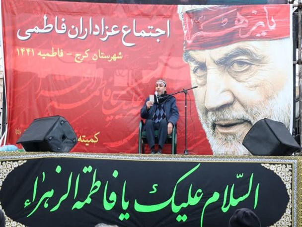 اجتماع بزرگ عزاداران فاطمی در کرج برگزار شد + تصاویر