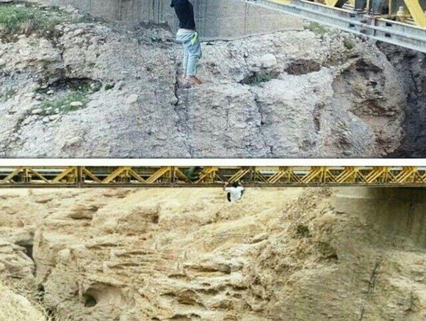 تفریحات خطرناک جوان لالی در اوضاع نا به سامان شهر / از جولان (قلیان سراها) تا آویزان شدن از پل ها / نسل جوانی که درفراموشی مسئولان گم شده اند