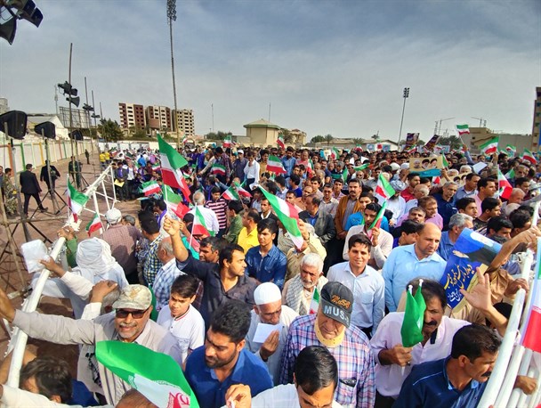 استقبال مردم استان هرمزگان از ریاست جمهوری+تصاویر