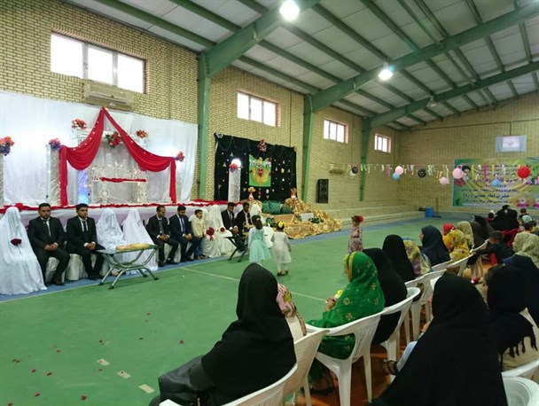 مراسم  ازدواج آسان ۷ زوج جوان در بندرخمیر برگزار شد