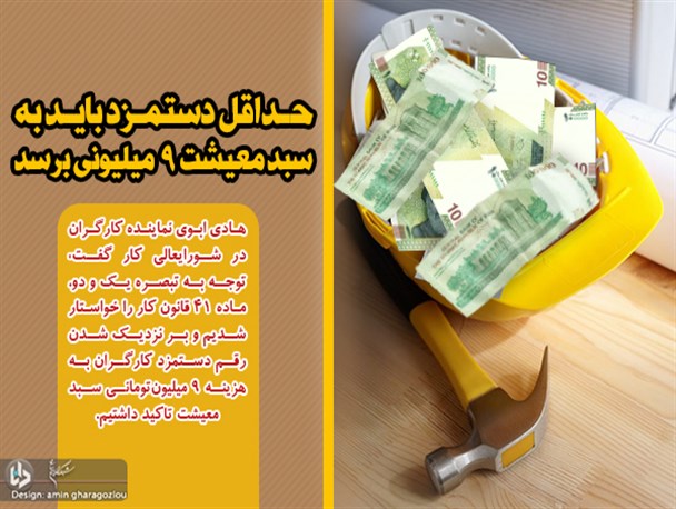 سبد معیشت و نرخ تورم، هر دو باید ملاک تعیین دستمزد باشد/ حداقل دستمزد باید به سبد معیشت ٩ میلیونی برسد